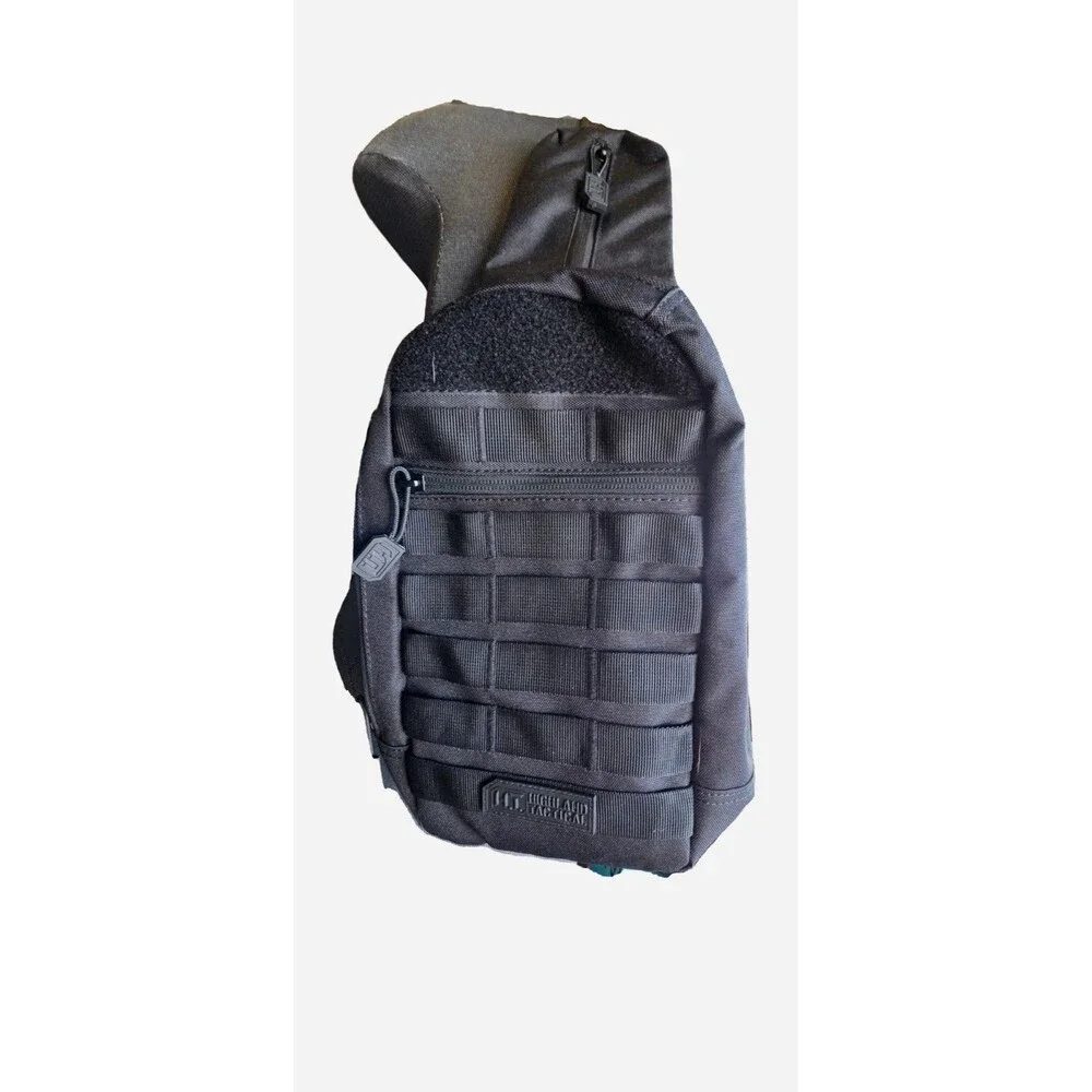 Highland Tactical Sling Bag Crossbody Backpack MOLLE Style Shoulder Bag Utility